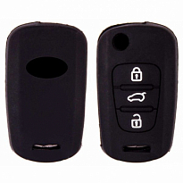 Чехол на ключ автомобильный SKYWAY силиконовый для KIA (3 кнопки)